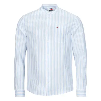 Tommy Jeans TJM MAO STRIPE LINEN BLEND SHIRT ruznobarevne