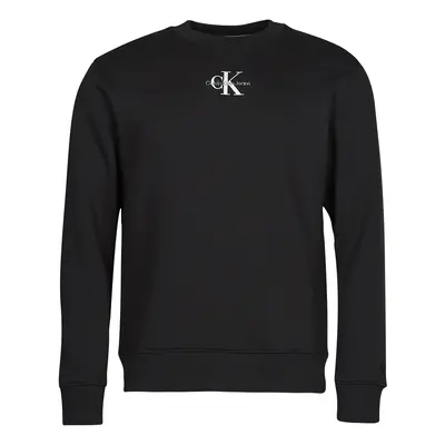 Calvin Klein Jeans MONOLOGO CREW NECK Černá