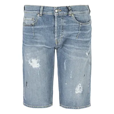 Les Hommes UID481547P | Short Jeans Modrá