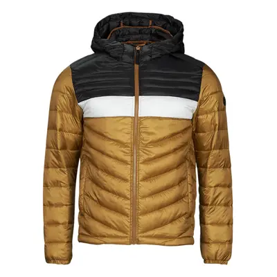 Jack & Jones JJEHERO PUFFER HOOD Hnědá