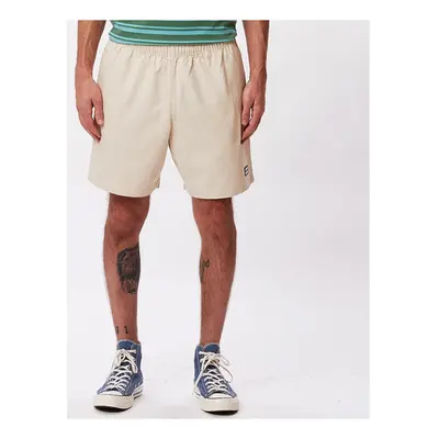 Obey Easy relaxed twill short Béžová