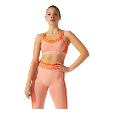 Asics Cropped Logo Seamless Bra Oranžová