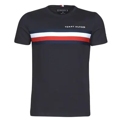 Tommy Hilfiger GLOBAL STRIPE TEE Modrá