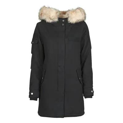 Only ONLMAY FUR CANVAS PARKA CC OTW Černá