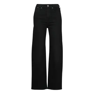 Pepe jeans WIDE LEG JEANS UHW Černá