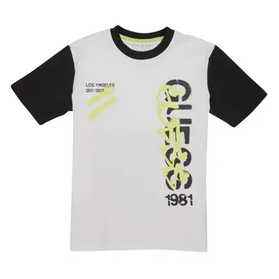 Guess OVERSIZE SS T SHIRT Bílá