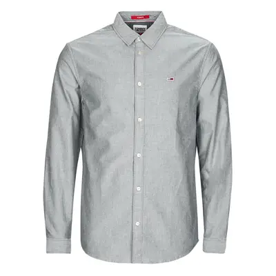 Tommy Jeans TJM CLASSIC OXFORD SHIRT Šedá