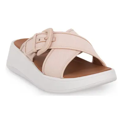 FitFlop F MODE BUCKLE CANVAS PLATFORM Růžová