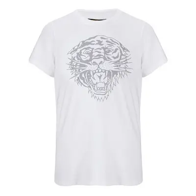 Ed Hardy Tiger-glow t-shirt white Bílá