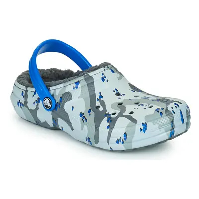 Crocs CLASSIC LINED CAMO CG K Šedá