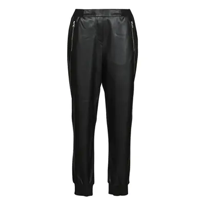 Karl Lagerfeld FAUXLEATHERJOGGERS Černá