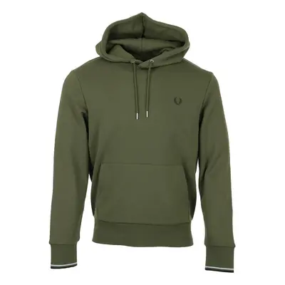 Fred Perry Tipped Hooded Sweatshirt Zelená