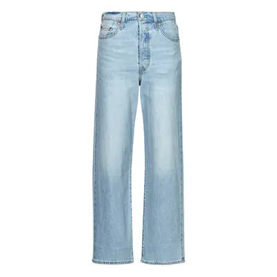 Levis RIBCAGE STRAIGHT ANKLE Lightweight Modrá