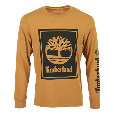 Timberland Stack Logo Tee LS Hnědá