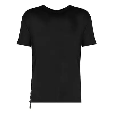 Les Hommes LKT144 740U | Relaxed Fit Lyocell T-Shirt Černá