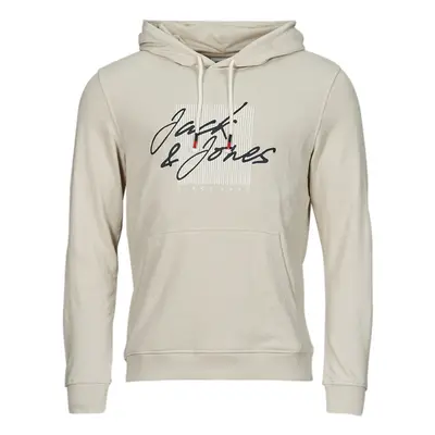 Jack & Jones JJZURI SWEAT HOOD Béžová