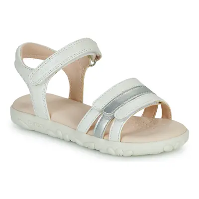 Geox J SANDAL HAITI GIRL Bílá