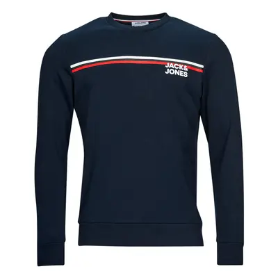 Jack & Jones JJATLAS SWEAT CREW NECK Tmavě modrá