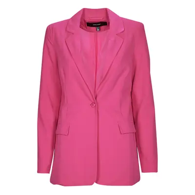 Vero Moda VMZELDA L/S BLAZER NOOS Růžová