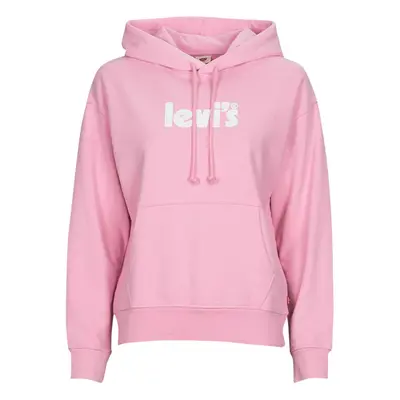 Levis GRAPHIC STANDARD HOODIE Růžová