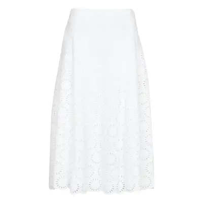 MICHAEL Michael Kors FLORAL EYLT LNG SKIRT Bílá