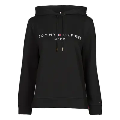 Tommy Hilfiger HERITAGE HILFIGER HOODIE LS Černá