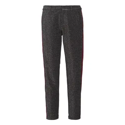 Maison Scotch TAPERED LUREX PANTS WITH VELVET SIDE PANEL Šedá