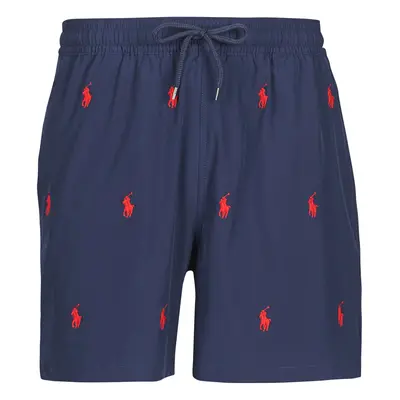 Polo Ralph Lauren MAILLOT SHORT DE BAIN IMPRIME BRODERIE PONY PLAYER CORDON DE SER Černá