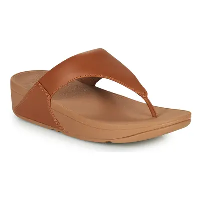 FitFlop LULU LEATHER TOEPOST Hnědá