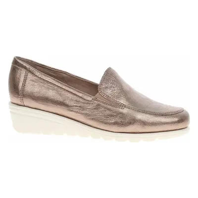 Caprice Dámské mokasiny 9-24701-42 taupe metallic Zlatá