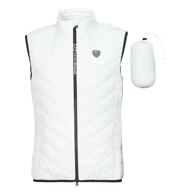 Emporio Armani EA7 PREMIUM SHIELD DOWN WAISTCOAT Bílá