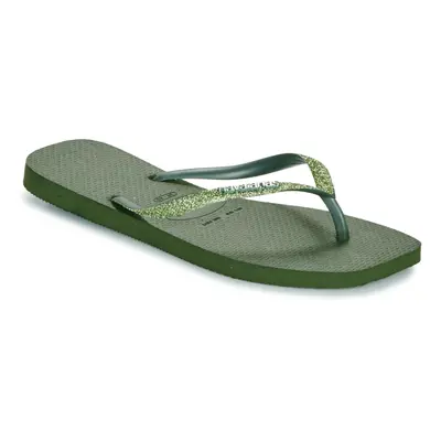 Havaianas SLIM SQUARE GLITTER Zelená