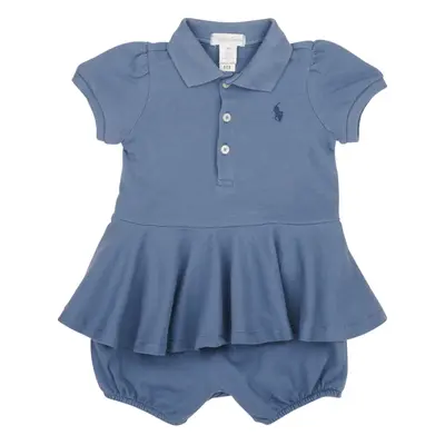 Polo Ralph Lauren SS PEPLUM BU-ONE PIECE-SHORTALL Modrá