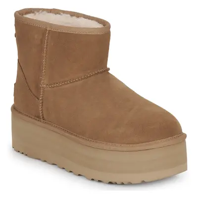 UGG W CLASSIC MINI PLATFORM Hnědá