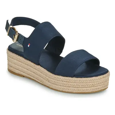 Tommy Hilfiger MID WEDGE SANDAL Tmavě modrá