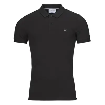 Calvin Klein Jeans CK EMBRO BADGE SLIM POLO Černá