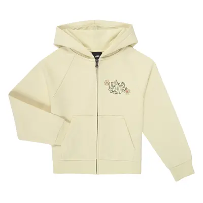 Vans BUTTERFLY COCOON ZIP HOODIE ALMOND Béžová