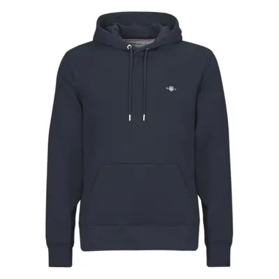 Gant REG SHIELD HOODIE Tmavě modrá