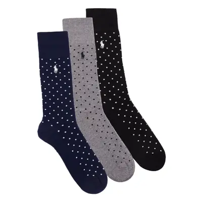 Polo Ralph Lauren 86255PK-3PK DOT-CREW SOCK-3 PACK ruznobarevne