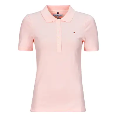 Tommy Hilfiger 1985 SLIM PIQUE POLO SS Růžová