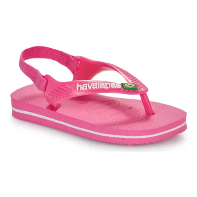 Havaianas BABY BRASIL LOGO II Růžová