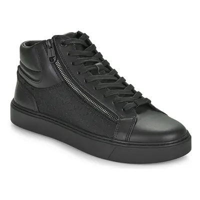 Calvin Klein Jeans HIGH TOP LACE UP W/ZIP MONO Černá