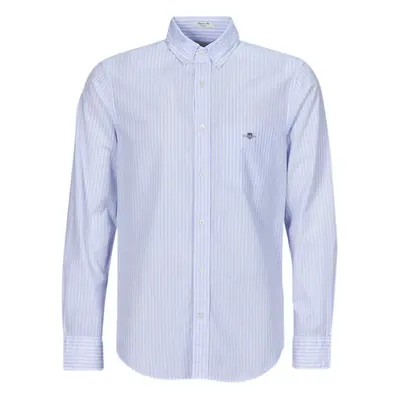 Gant REG POPLIN STRIPE SHIRT Modrá