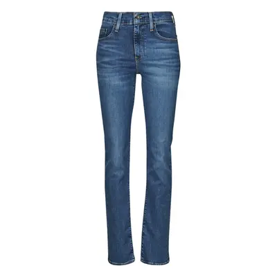 Levis 724 HIGH RISE STRAIGHT Modrá