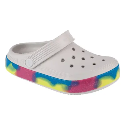 Crocs Off Court Glitter Band Kids Clog Bílá