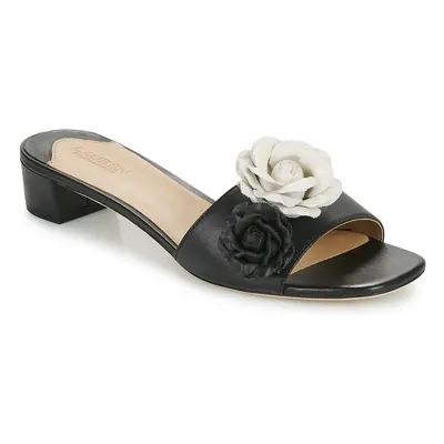 Lauren Ralph Lauren FAY FLOWER-SANDALS-FLAT SANDAL Černá