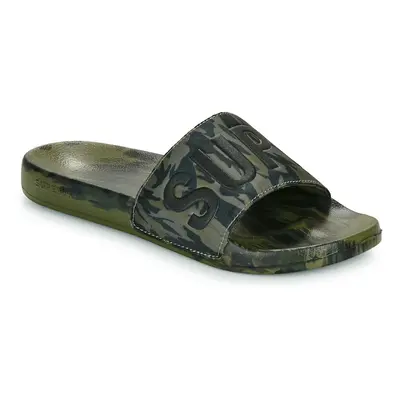 Superdry Sandales De Piscine À Motif Camouflage Véganes Zelená