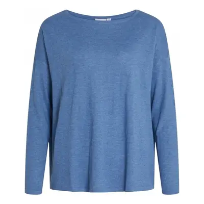 Vila Noos Knit Abella L/S - Federal Blue Modrá