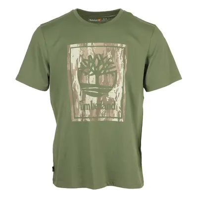 Timberland Camo Short Sleeve Tee Zelená