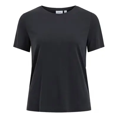 Vila Modala O Neck T-Shirt - Black Černá